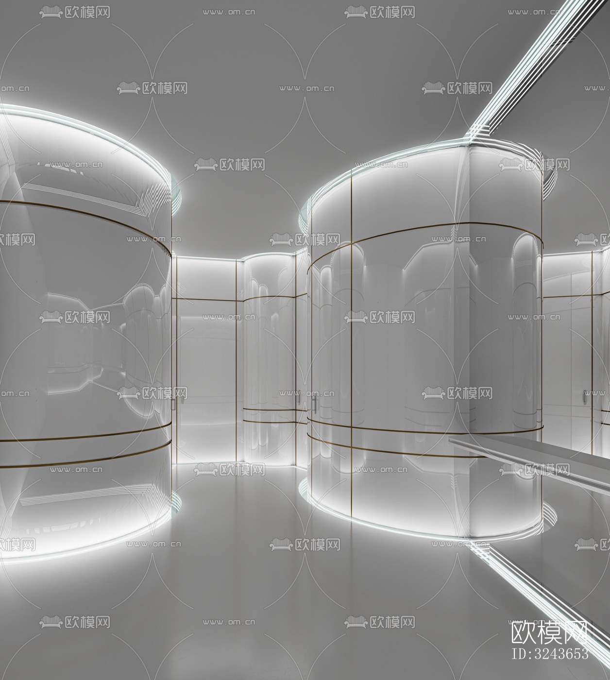 现代西餐厅效果图下载（渲染图13）