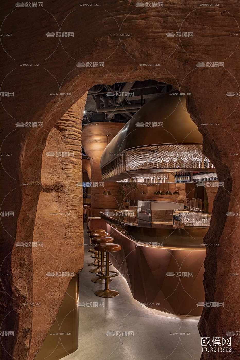 现代西餐厅效果图下载（渲染图16）