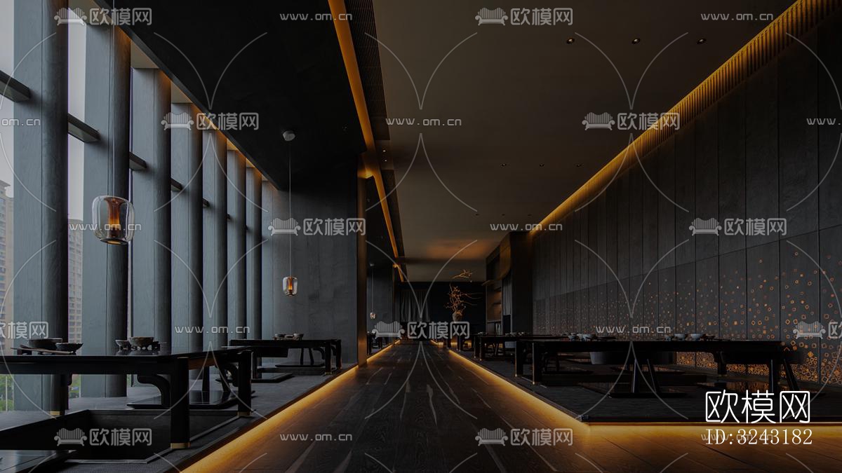 日式日韩料理效果图下载（渲染图7）