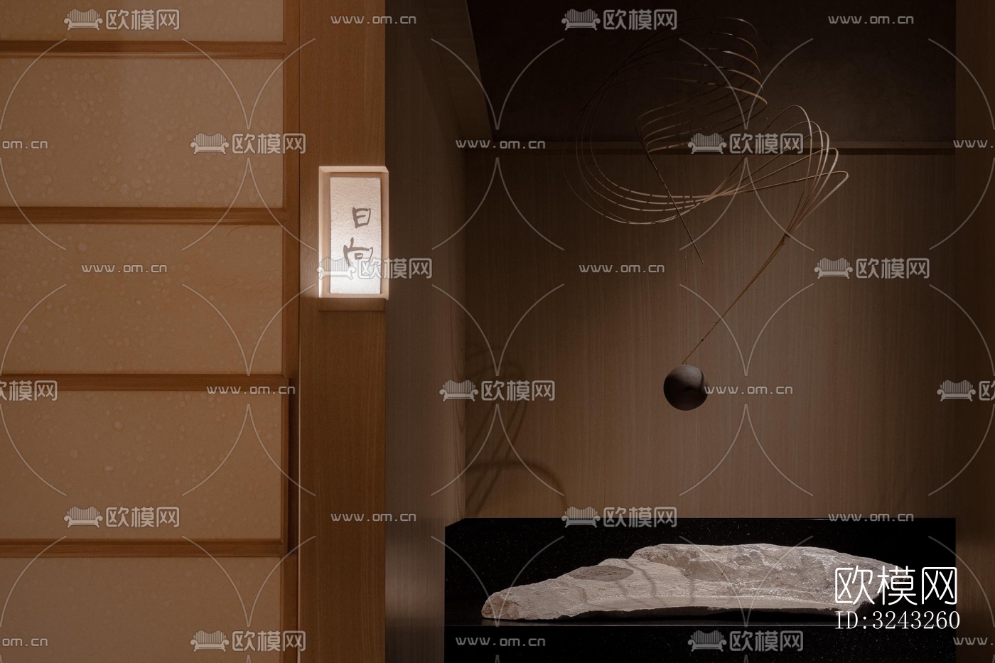 日式日韩料理效果图下载（渲染图6）