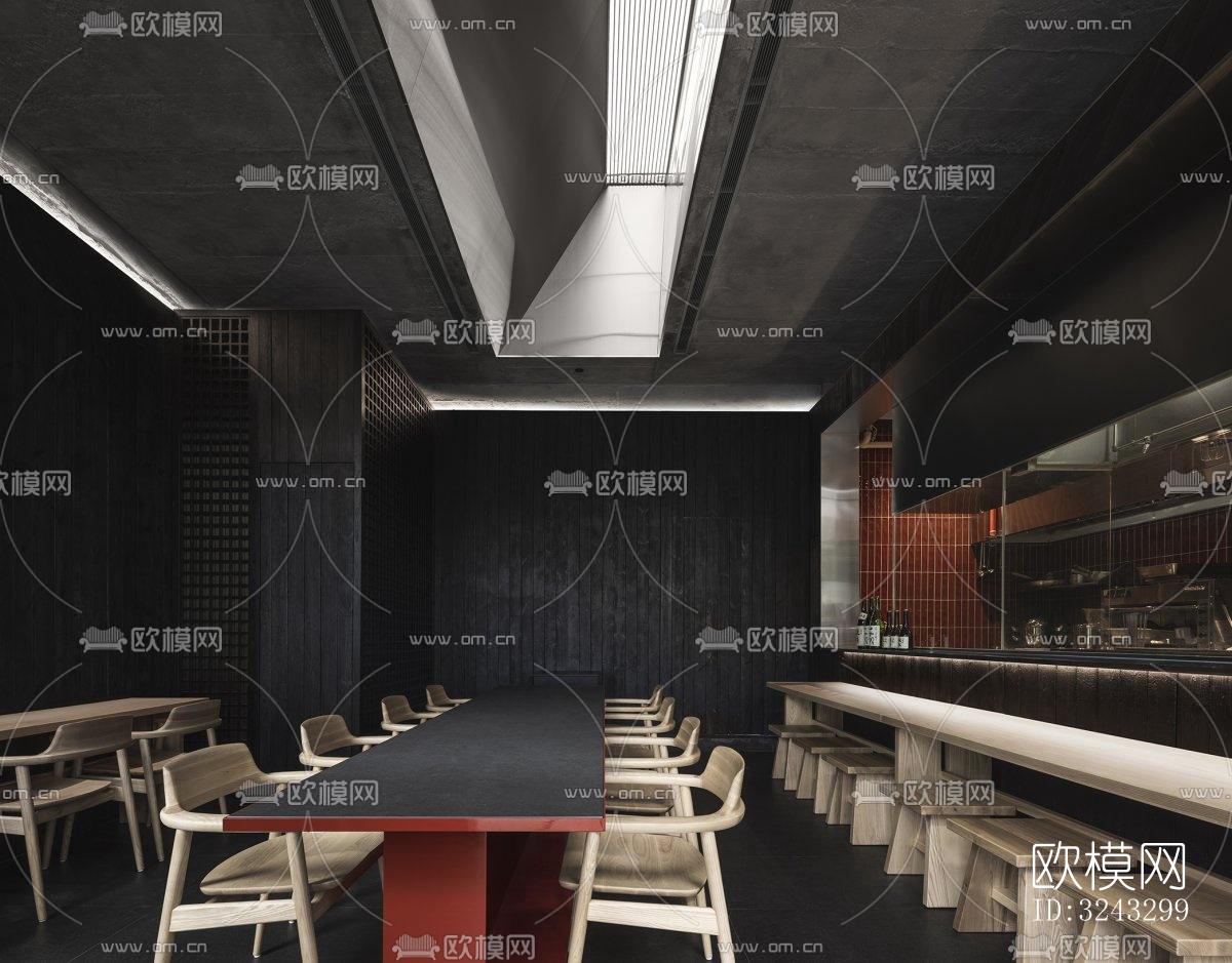 现代日韩料理效果图下载（渲染图1）