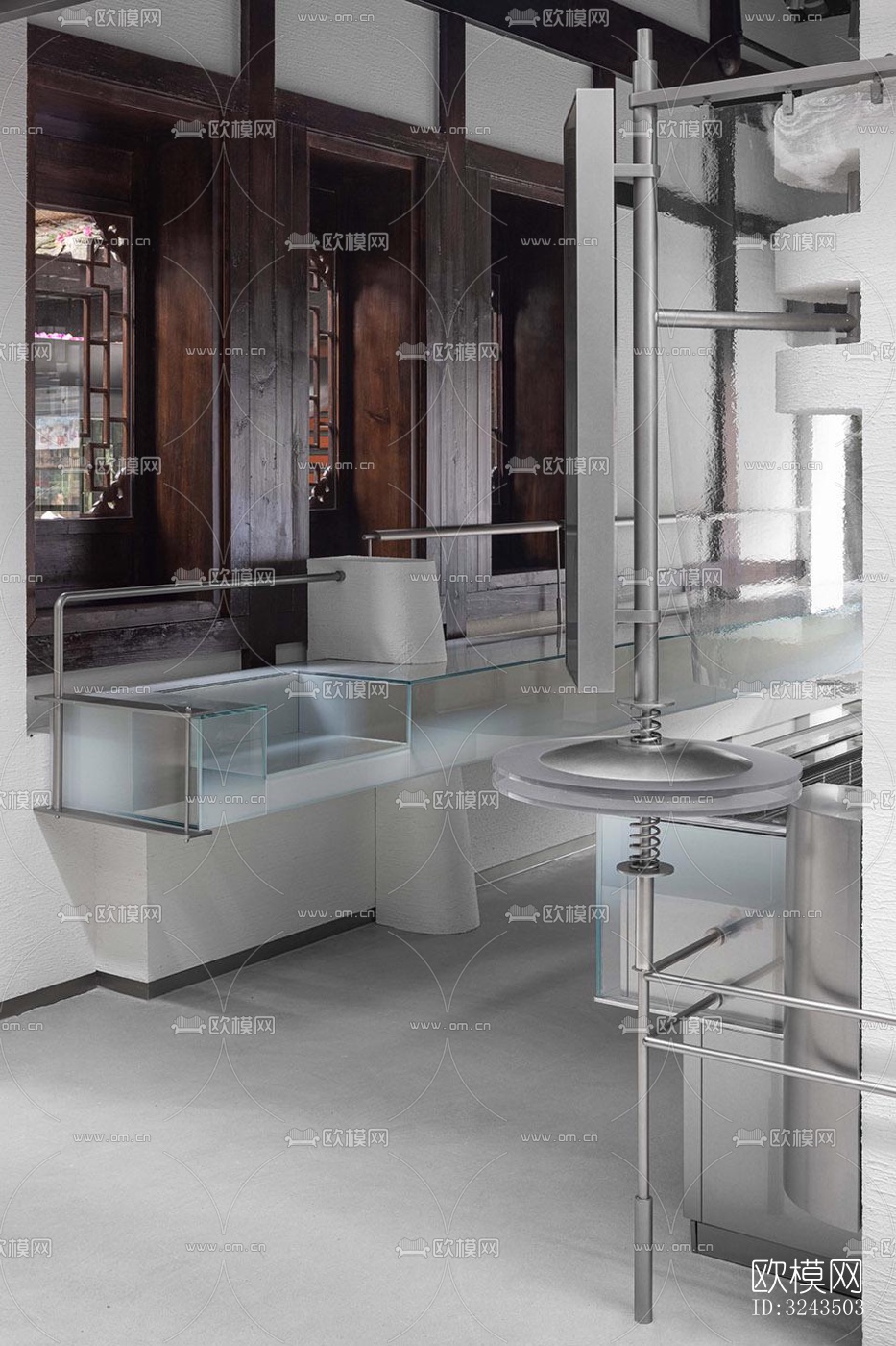 新中式蛋糕甜品效果图下载（渲染图2）