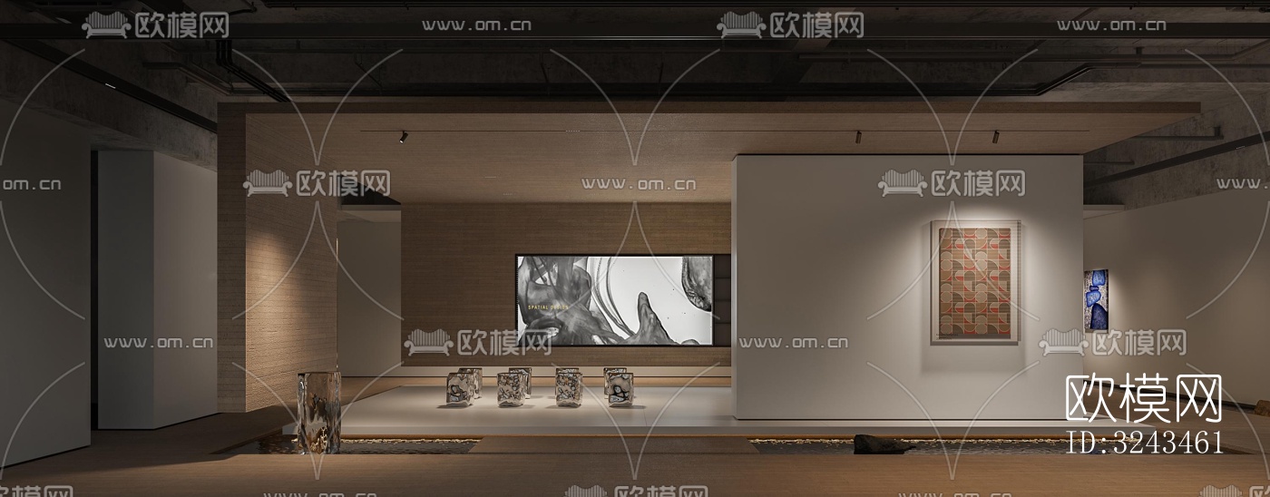 新中式茶馆效果图下载（渲染图11）