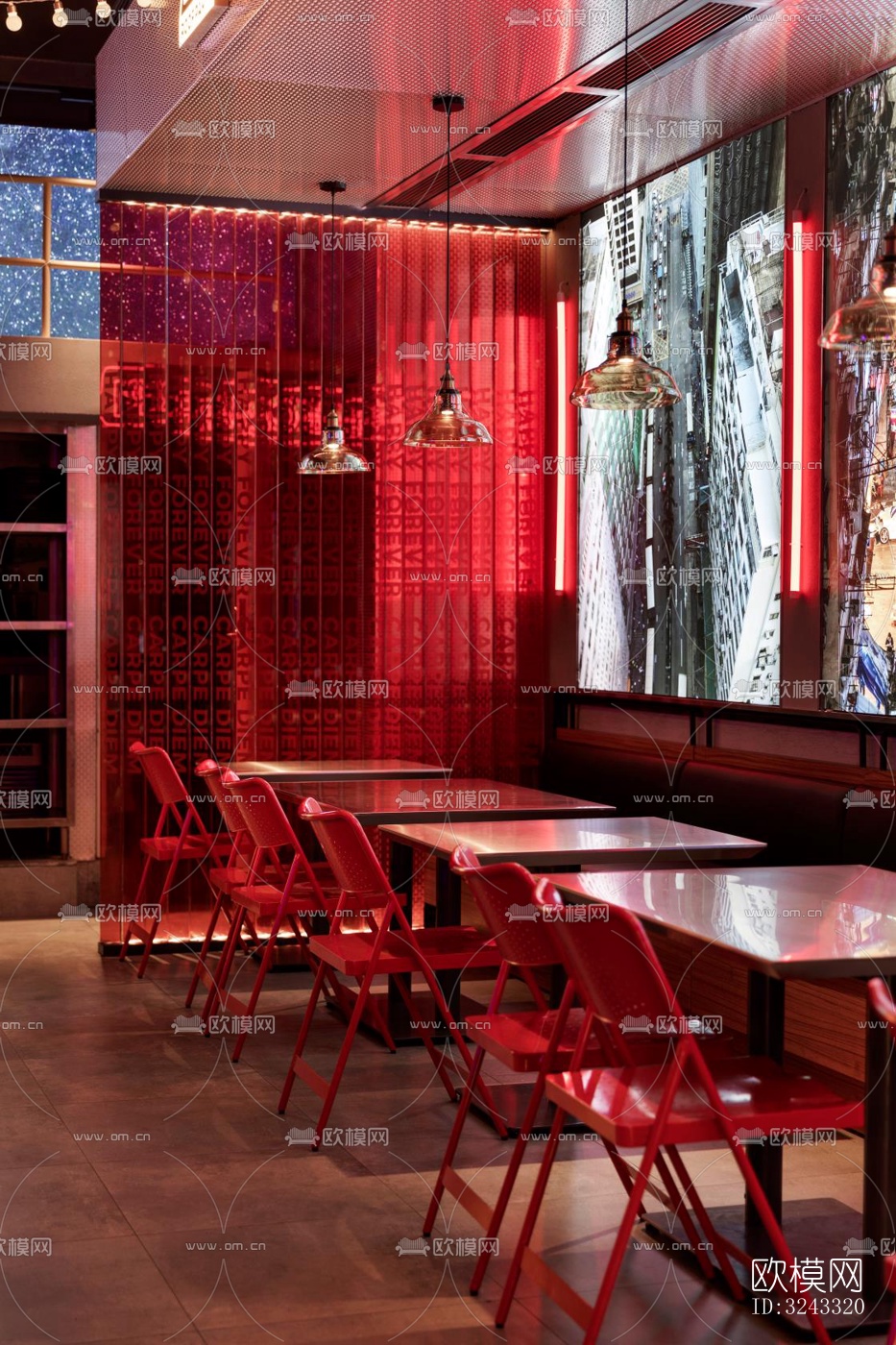 工业风火锅烤肉效果图下载（渲染图8）