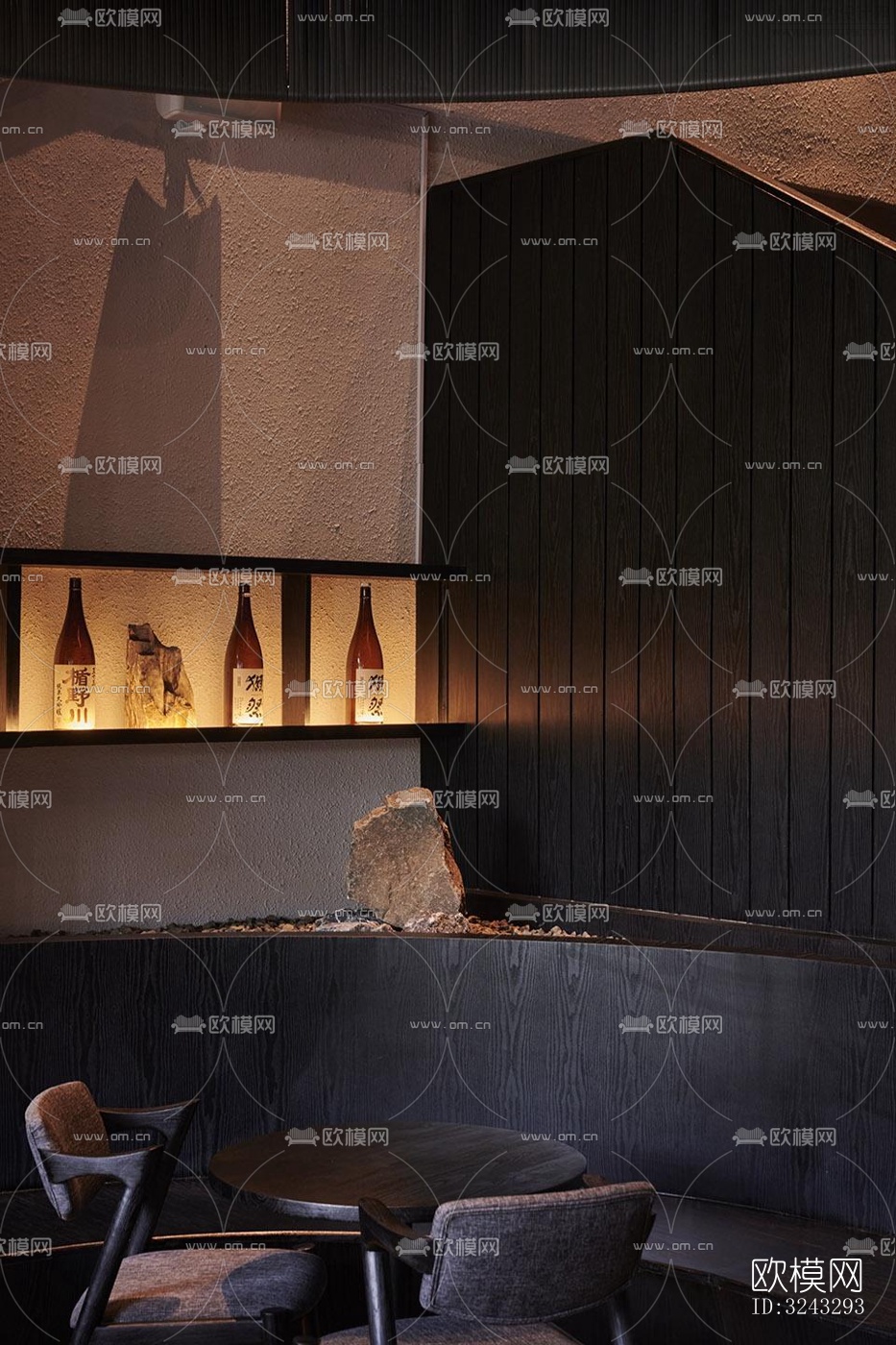 现代日韩料理效果图下载（渲染图3）