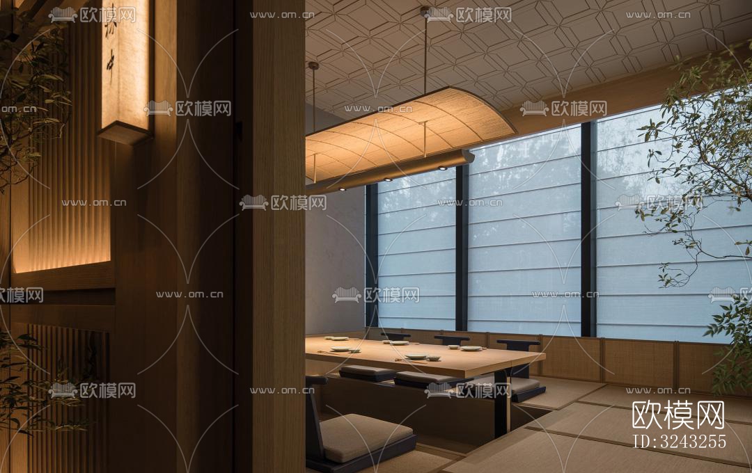 日式日韩料理效果图下载（渲染图8）