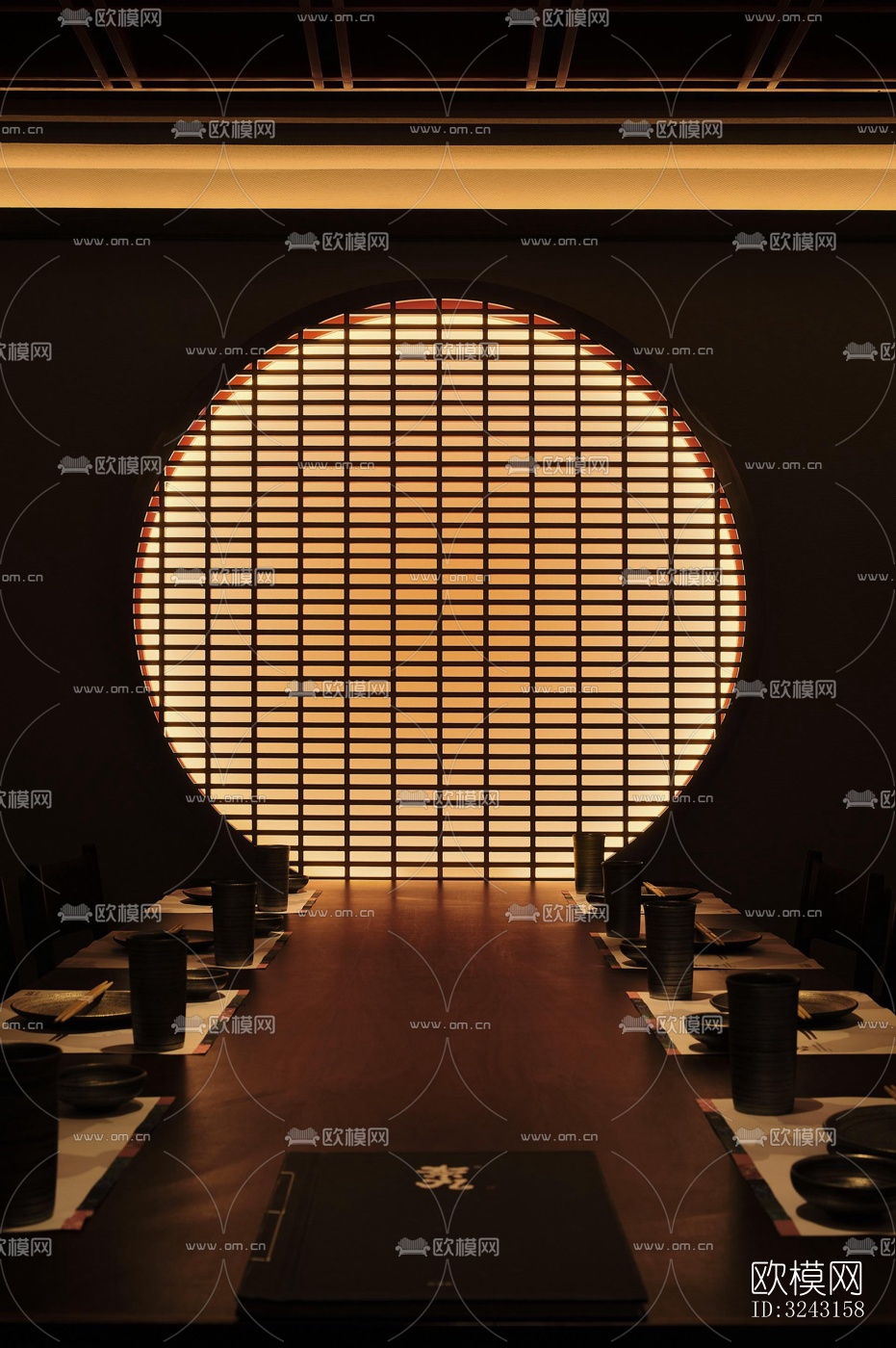 日式日韩料理效果图下载（渲染图7）