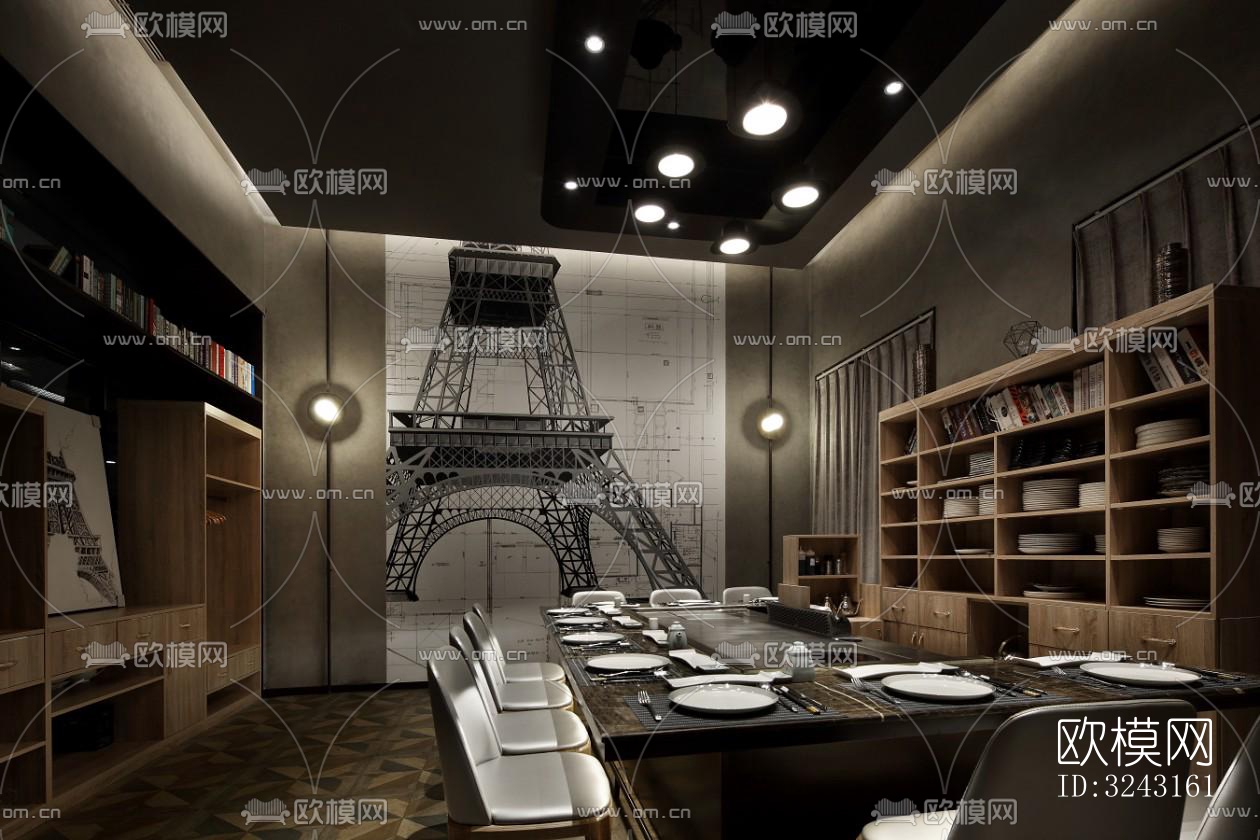 日式日韩料理效果图下载（渲染图8）