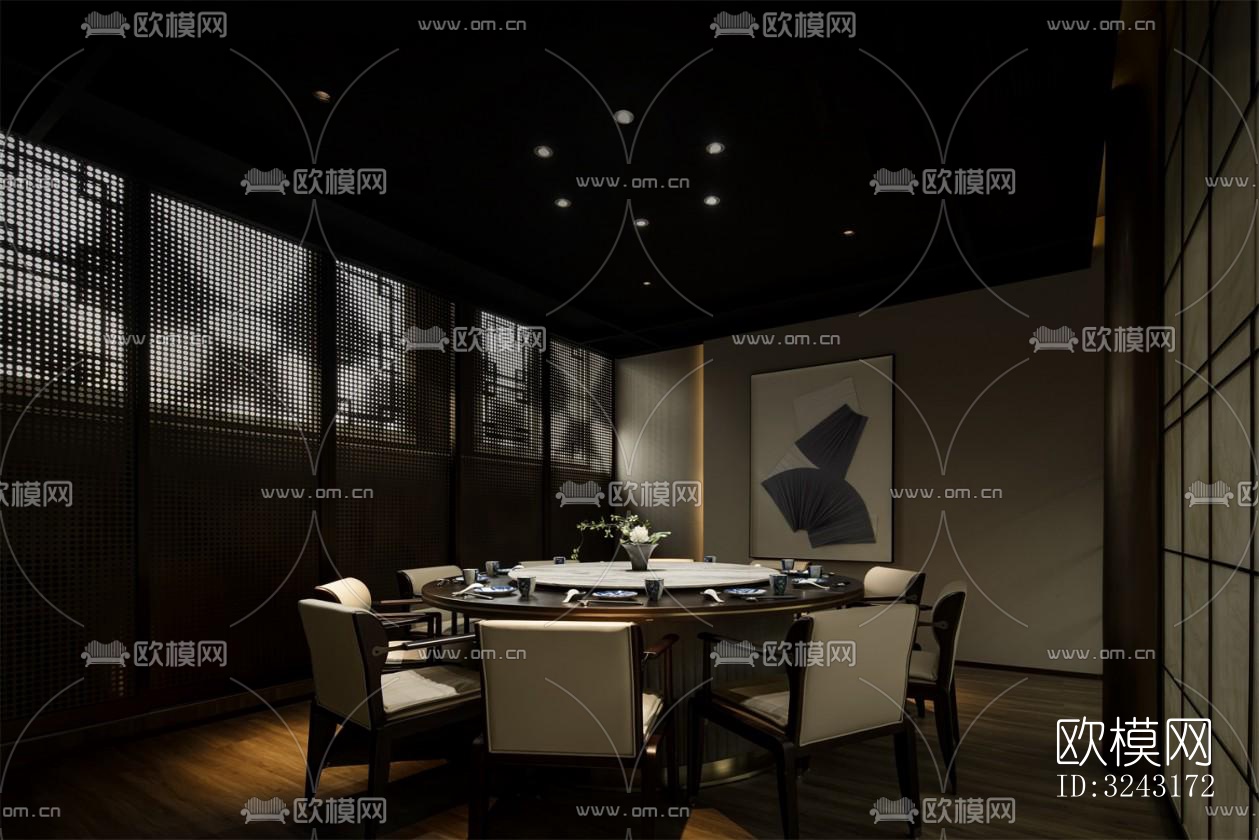 日式日韩料理效果图下载（渲染图9）