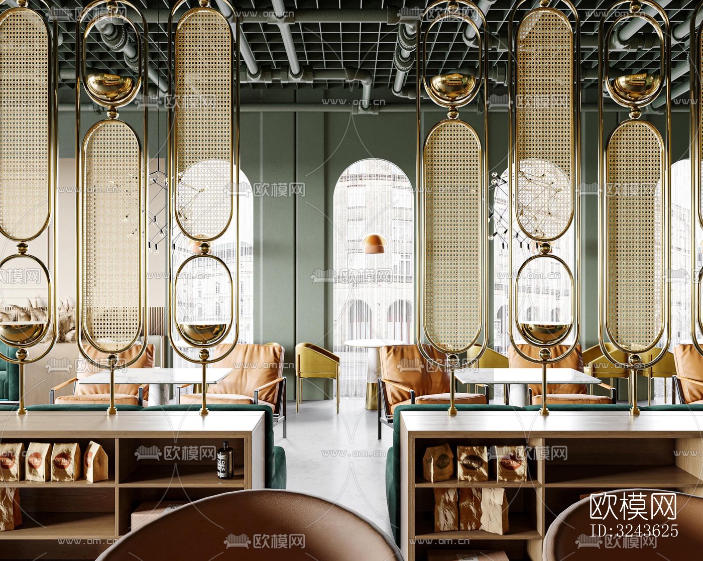 北欧西餐厅效果图下载（渲染图2）