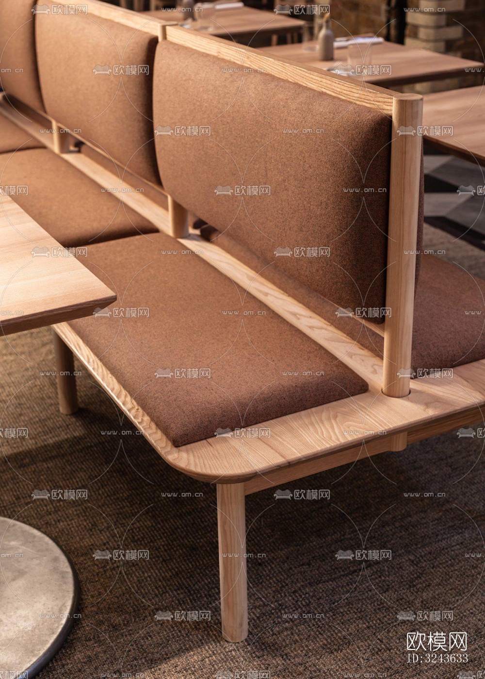 工业风西餐厅效果图下载（渲染图8）