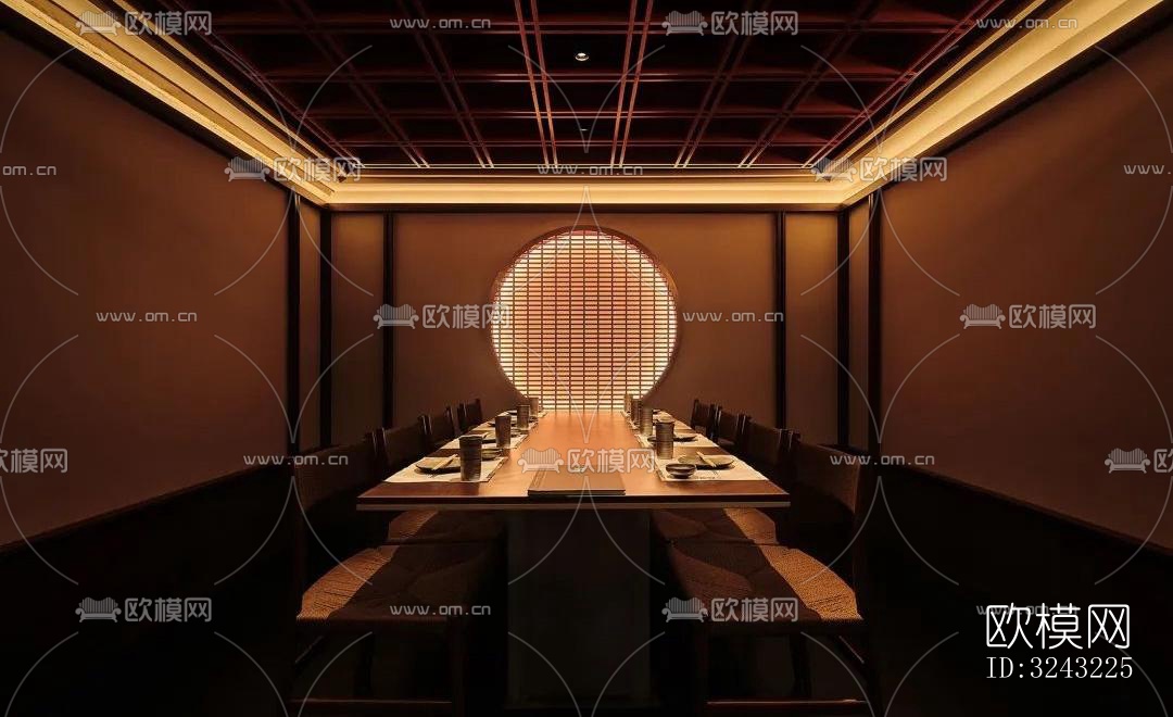 日式日韩料理效果图下载（渲染图1）