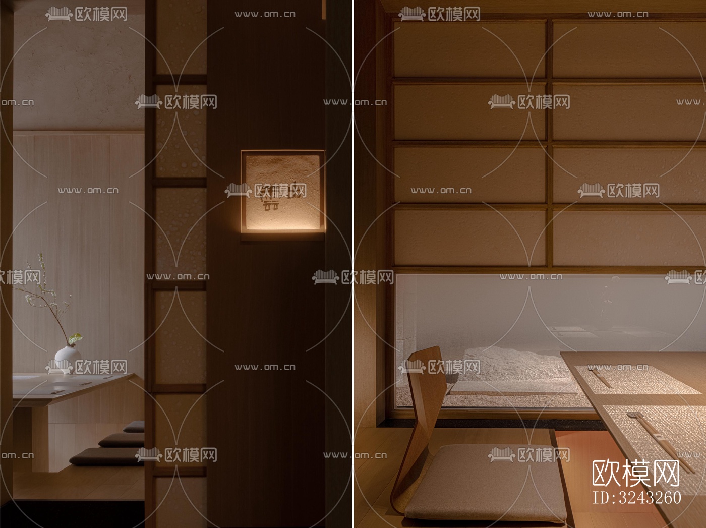 日式日韩料理效果图下载（渲染图10）