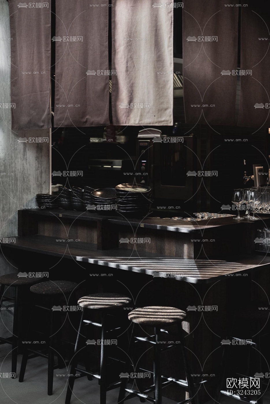 日式日韩料理效果图下载（渲染图6）