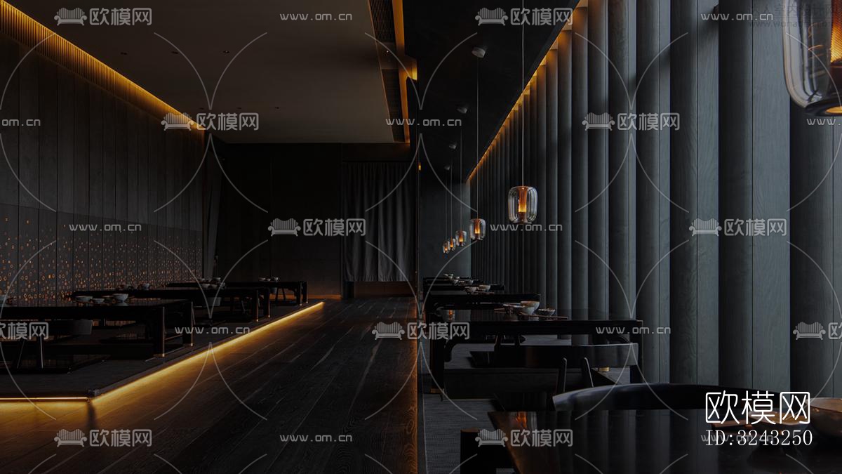 日式日韩料理效果图下载（渲染图5）