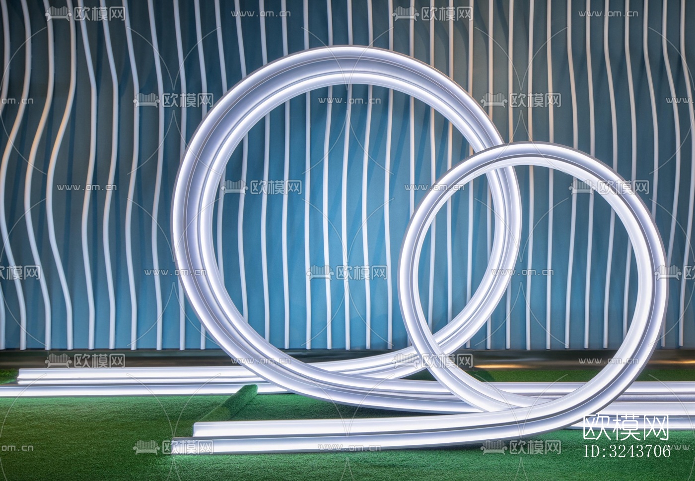 现代西餐厅效果图下载（渲染图4）