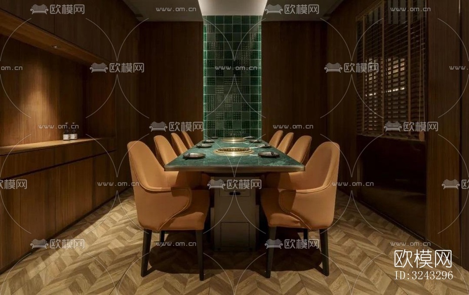 現(xiàn)代日韓料理效果圖下載(渲染圖11)
