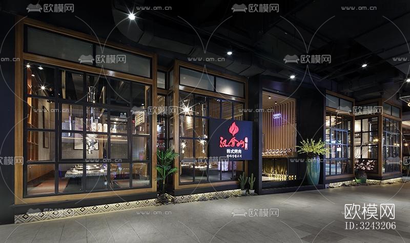 日式日韩料理效果图下载（渲染图3）