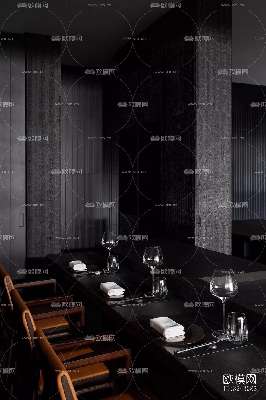 日式日韩料理效果图下载（渲染图1）