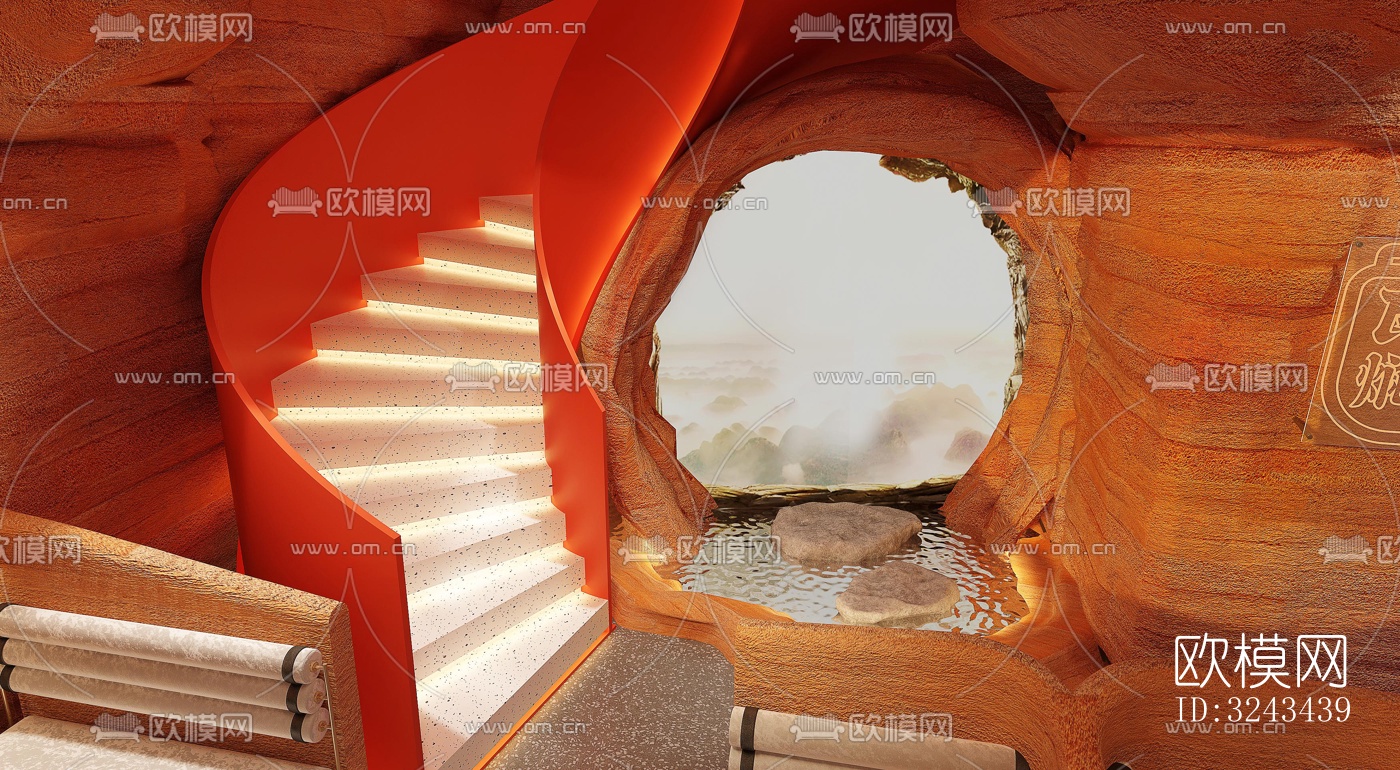 现代火锅烤肉效果图下载（渲染图8）