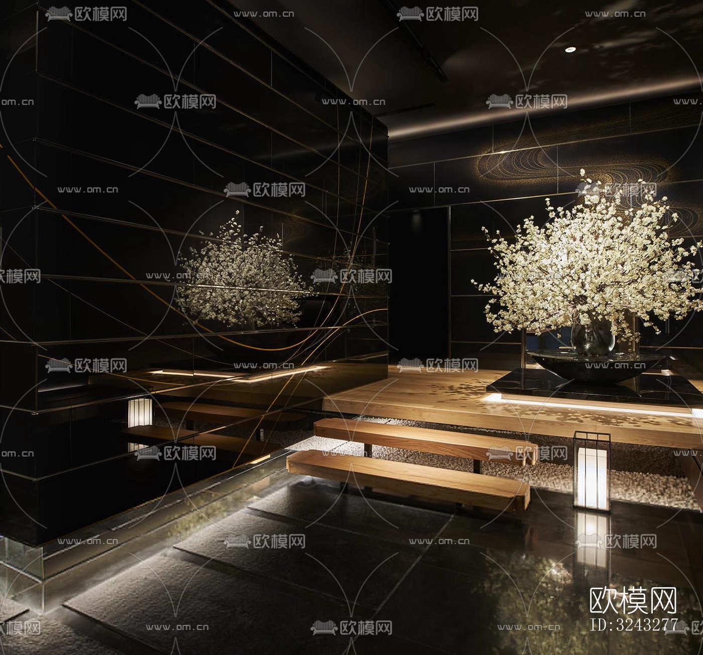 日式日韩料理效果图下载（渲染图1）