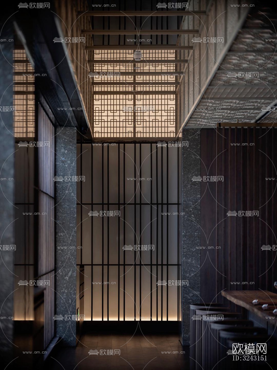 日式日韩料理效果图下载（渲染图20）