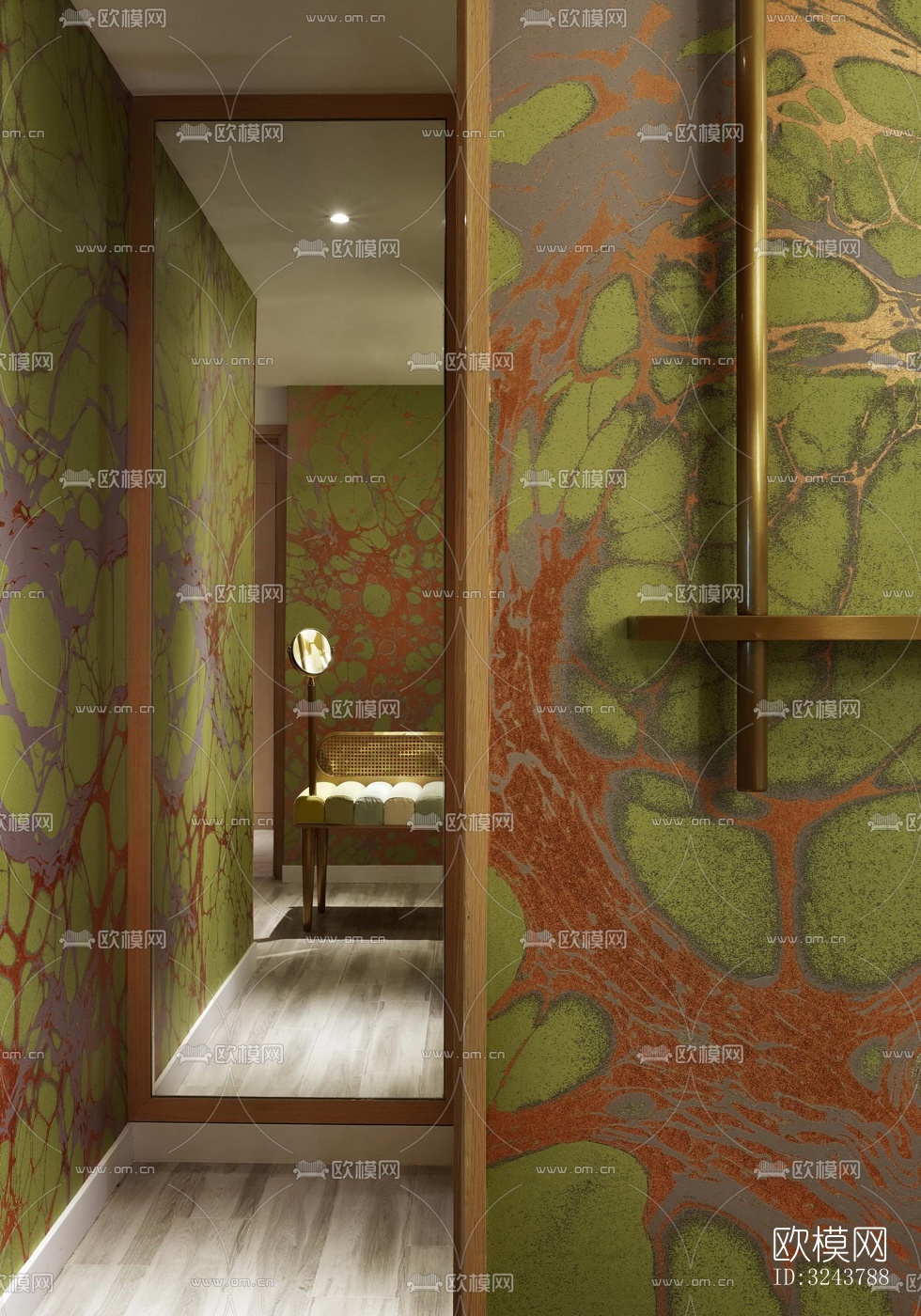 现代西餐厅效果图下载（渲染图8）