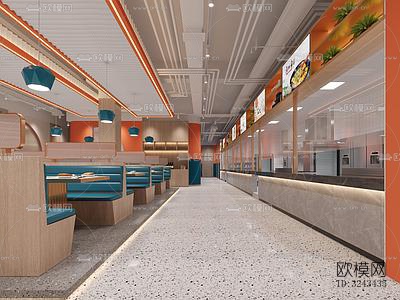 现代火锅烤肉效果图下载（渲染图5）