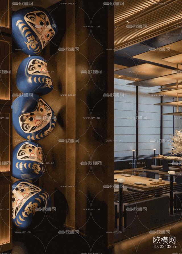 日式日韩料理效果图下载（渲染图12）