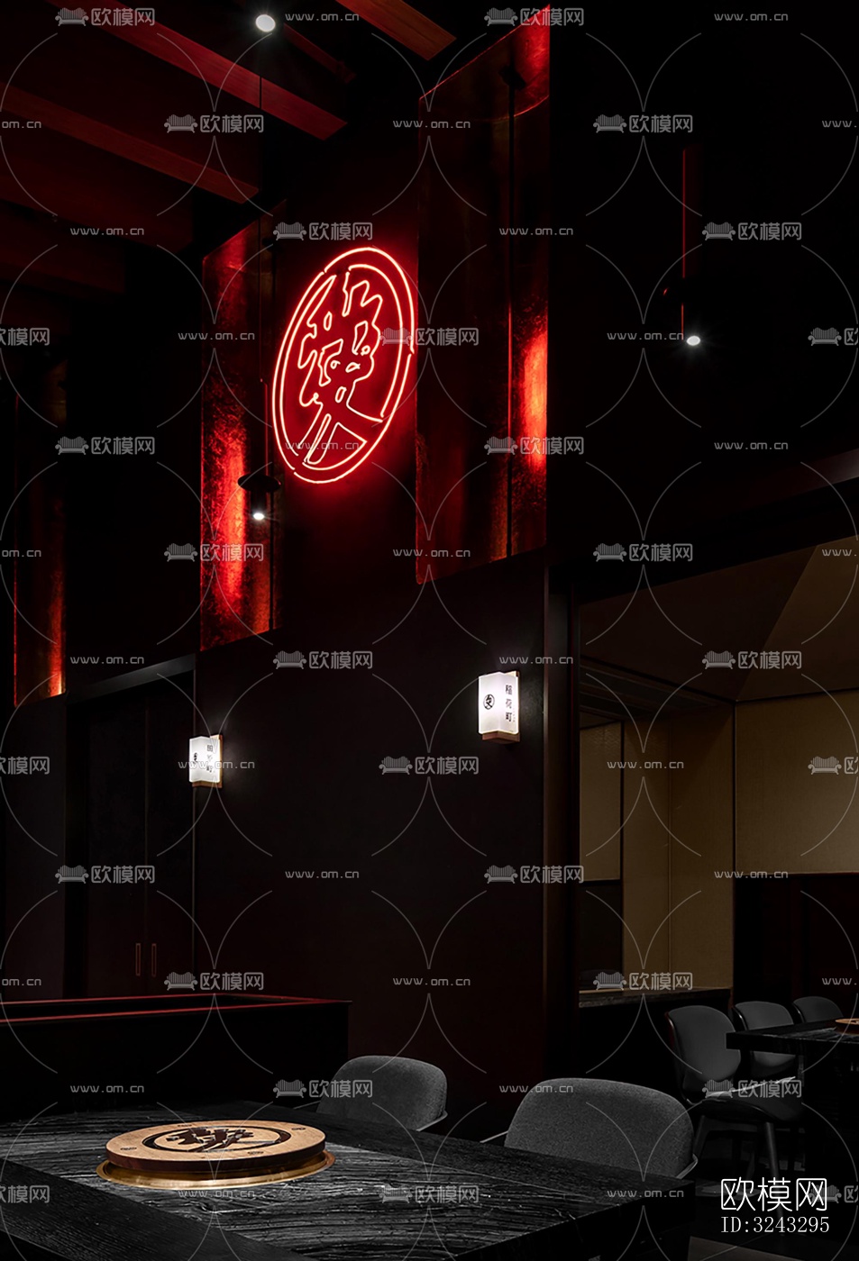 现代日韩料理效果图下载（渲染图10）