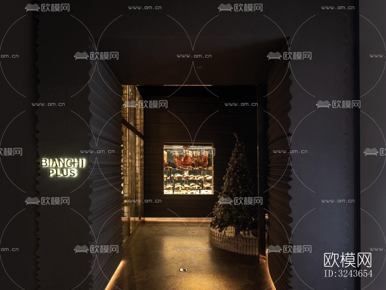 现代西餐厅效果图下载（渲染图7）