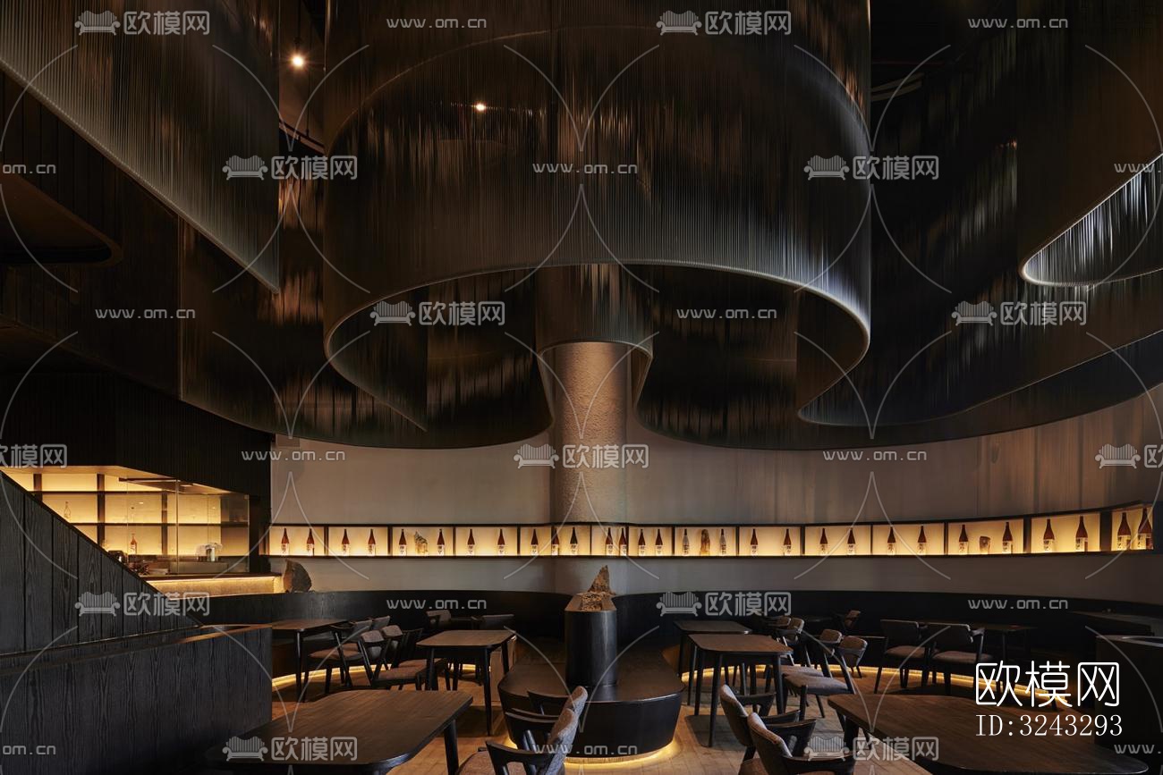 现代日韩料理效果图下载（渲染图5）