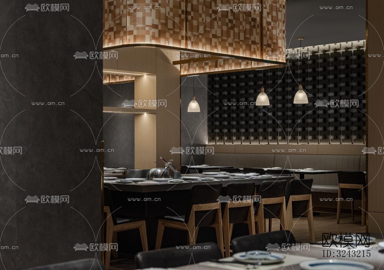 日式日韩料理效果图下载（渲染图6）