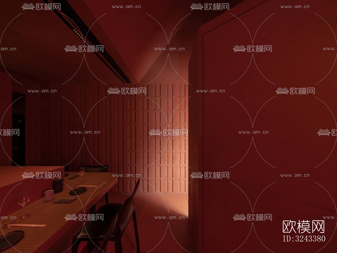 日式火锅烤肉效果图下载（渲染图5）