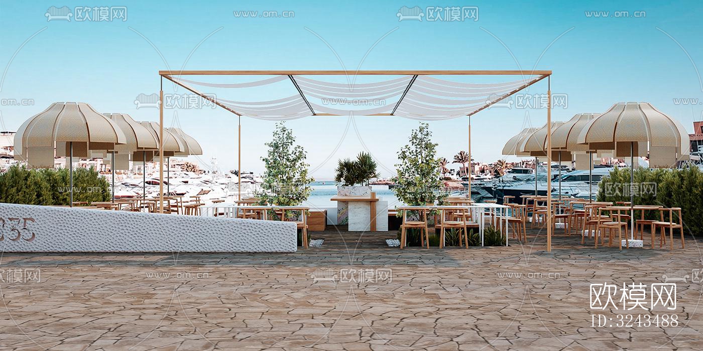 北欧蛋糕甜品效果图下载（渲染图7）