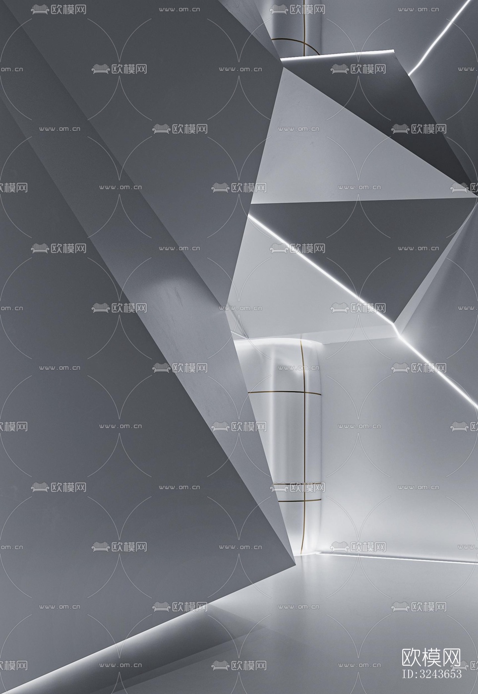 现代西餐厅效果图下载（渲染图11）