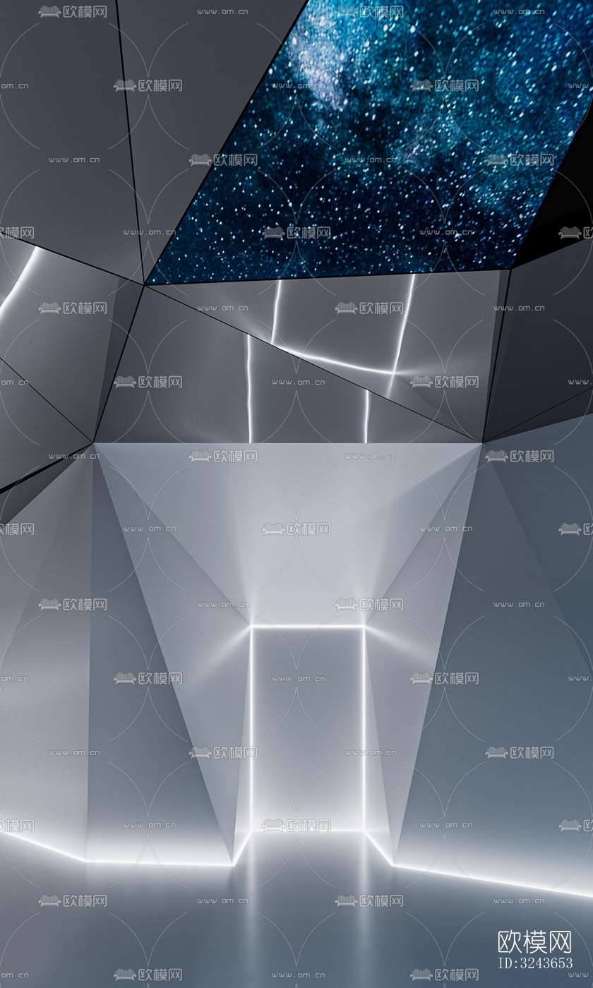 现代西餐厅效果图下载（渲染图4）