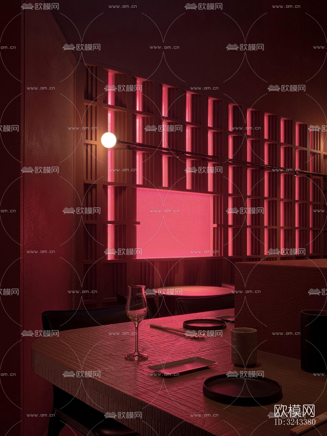 日式火锅烤肉效果图下载（渲染图8）