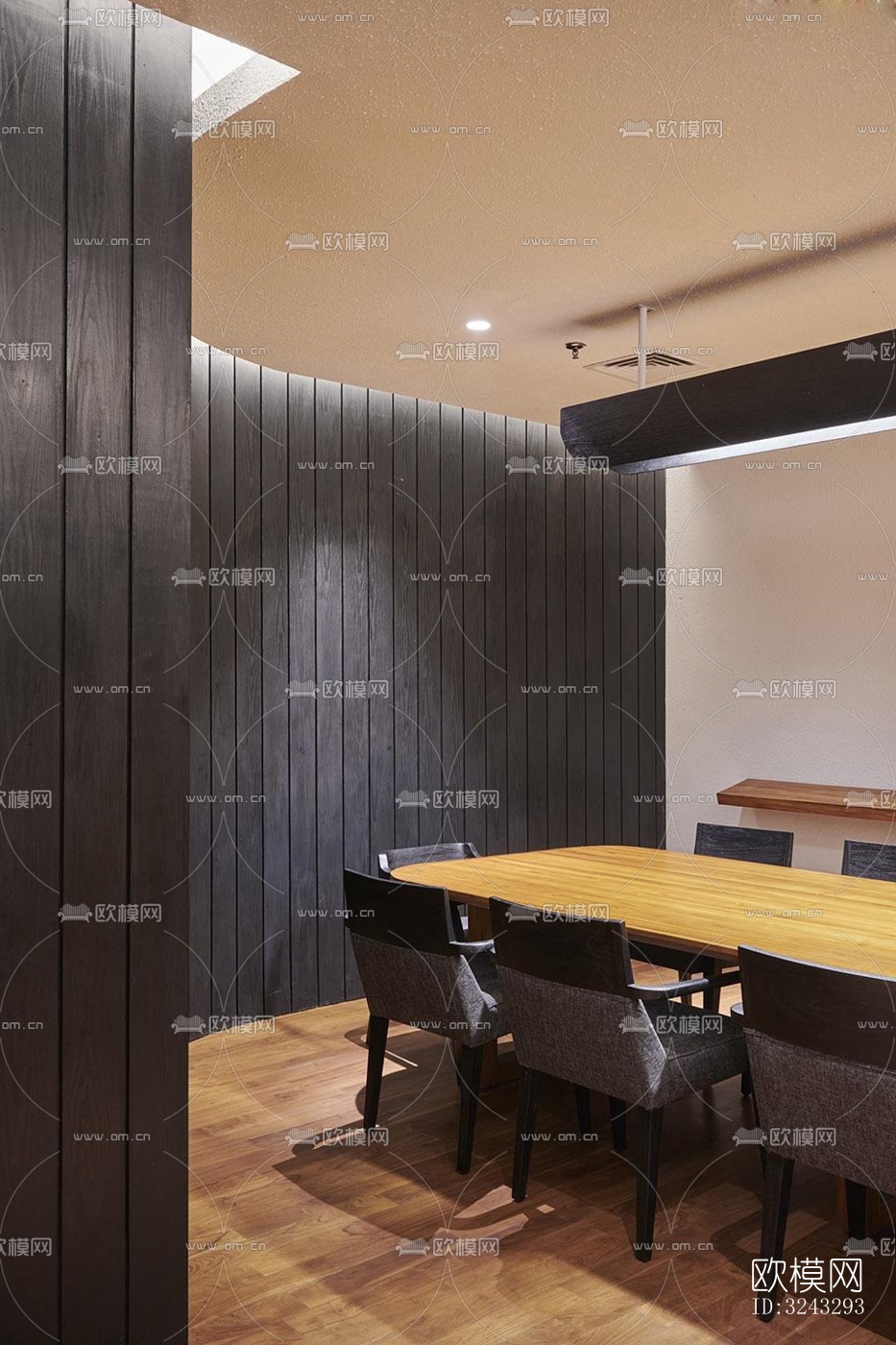 现代日韩料理效果图下载（渲染图1）