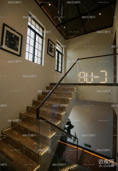現(xiàn)代西餐廳效果圖下載(渲染圖4)