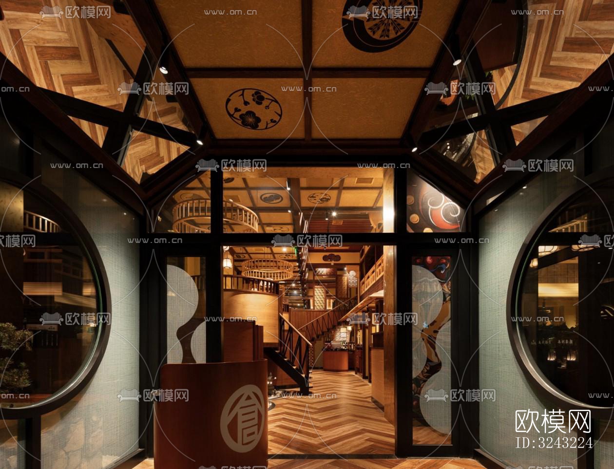 日式日韩料理效果图下载（渲染图2）