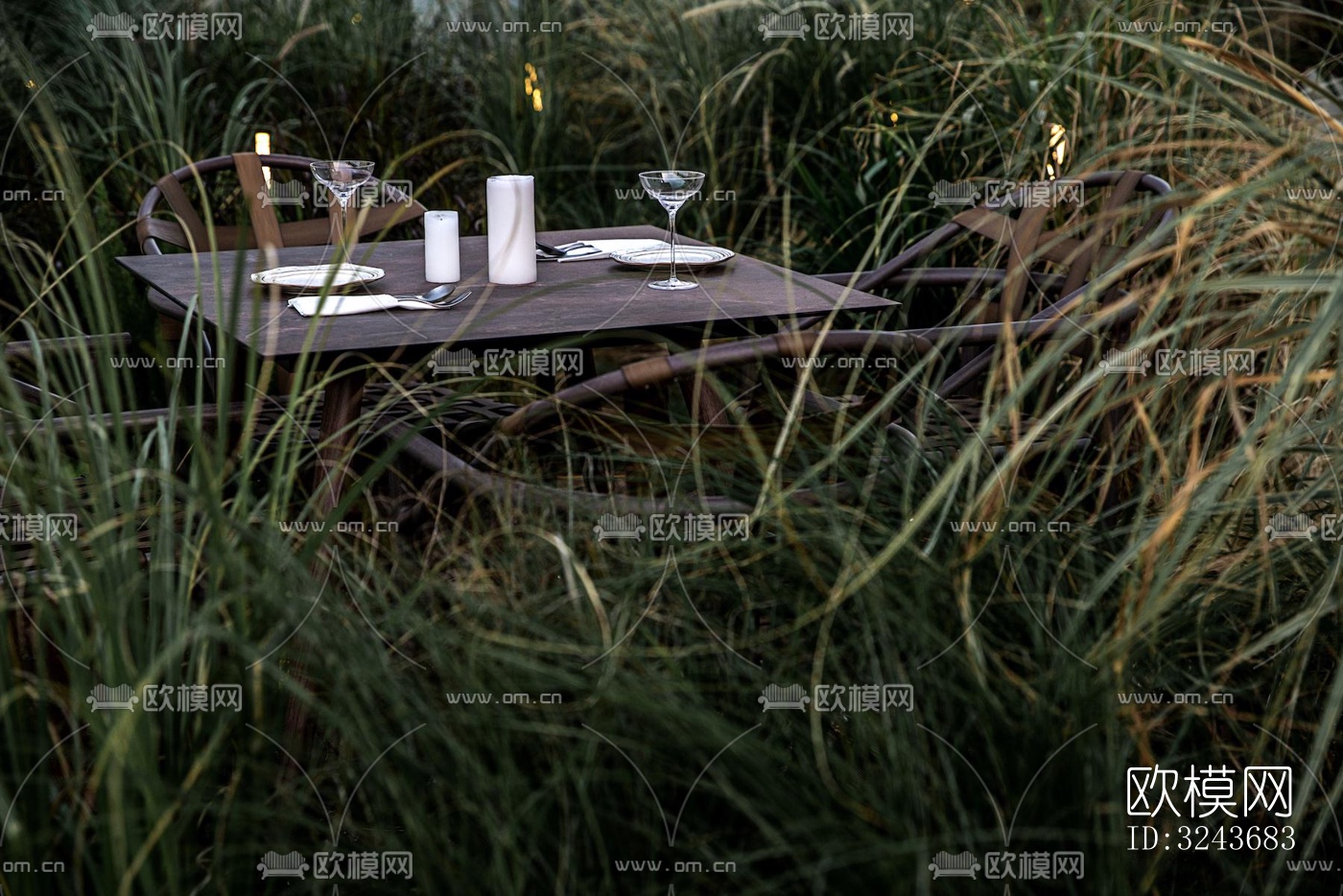 现代西餐厅效果图下载（渲染图18）