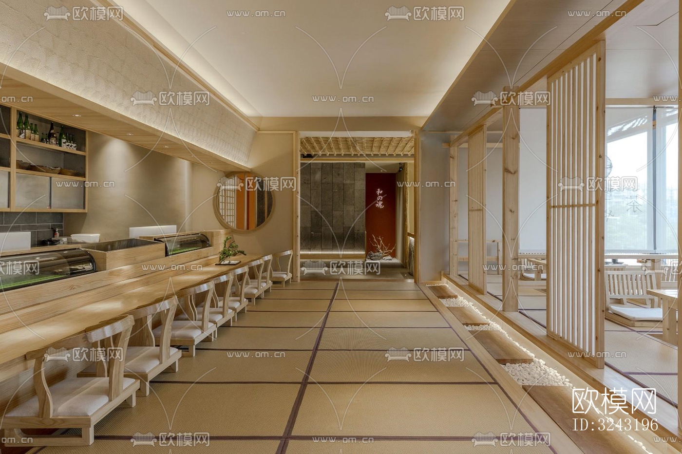 日式日韩料理效果图下载（渲染图1）