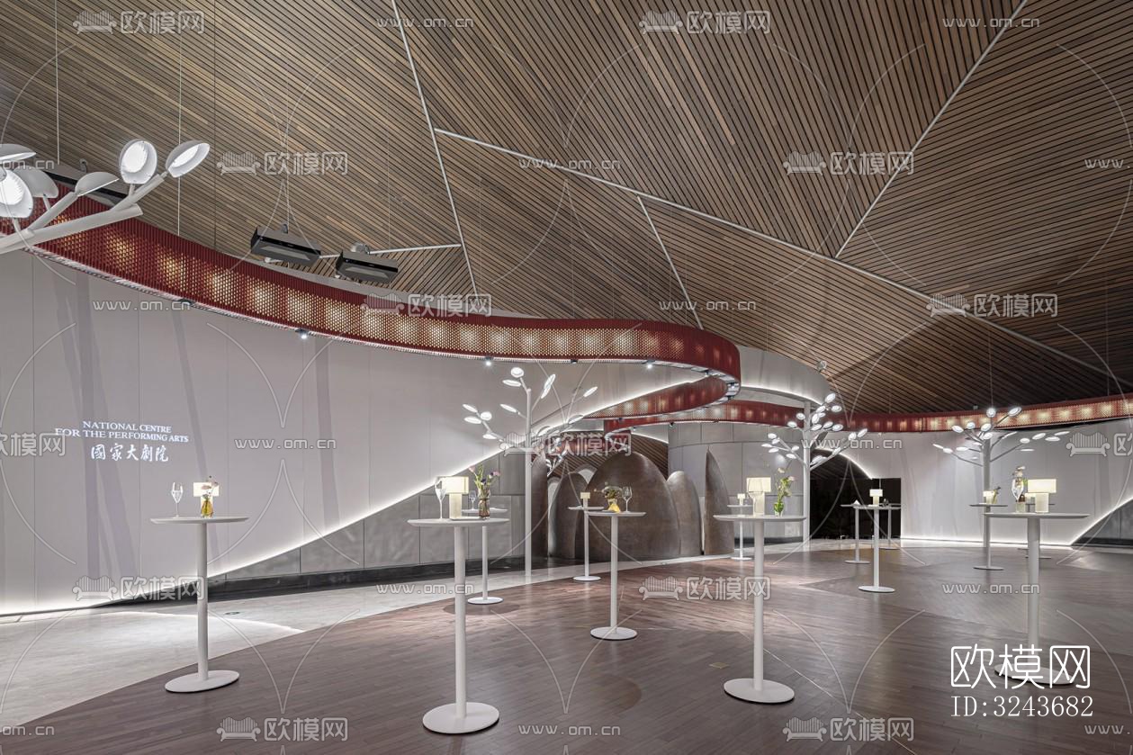 现代西餐厅效果图下载（渲染图9）