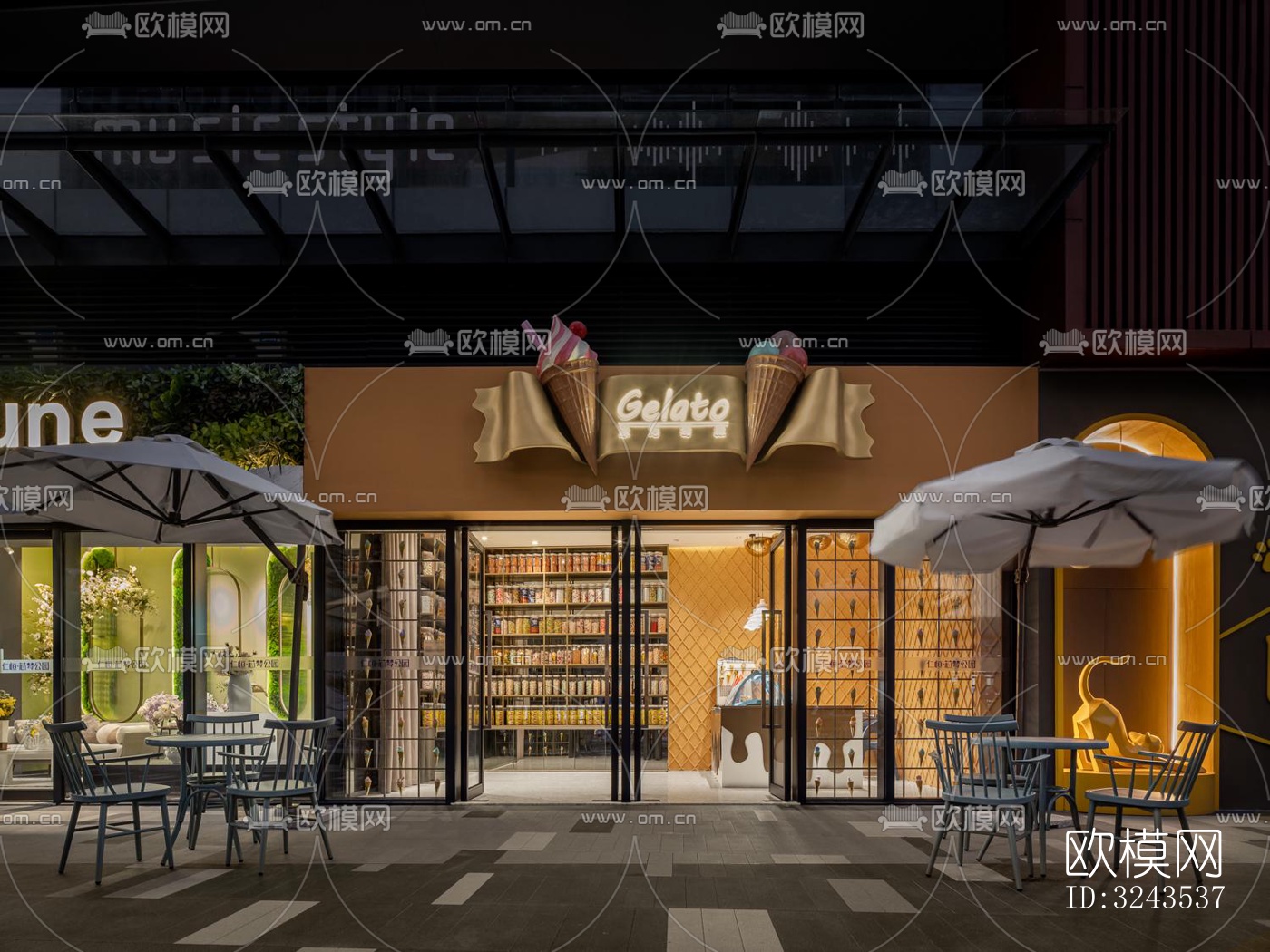 现代蛋糕甜品效果图下载（渲染图11）