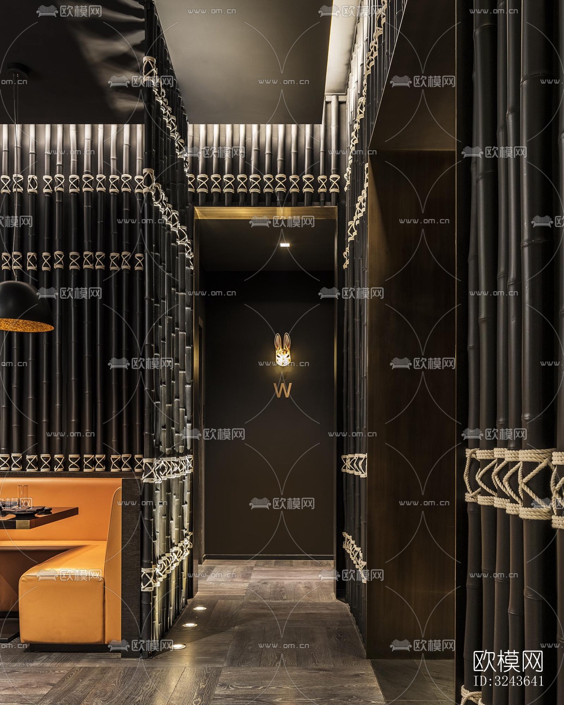 日式西餐厅效果图下载（渲染图15）