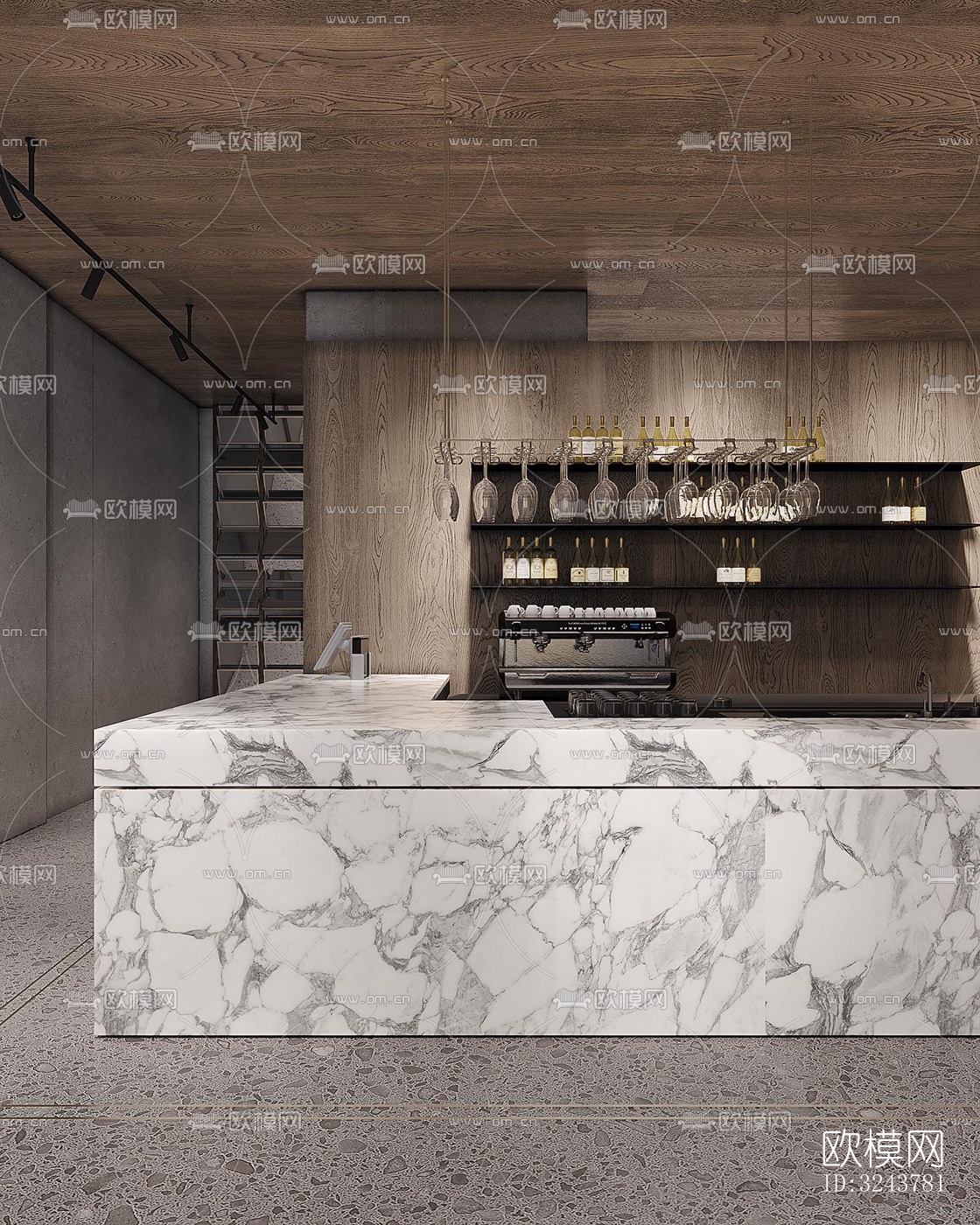 现代西餐厅效果图下载（渲染图13）