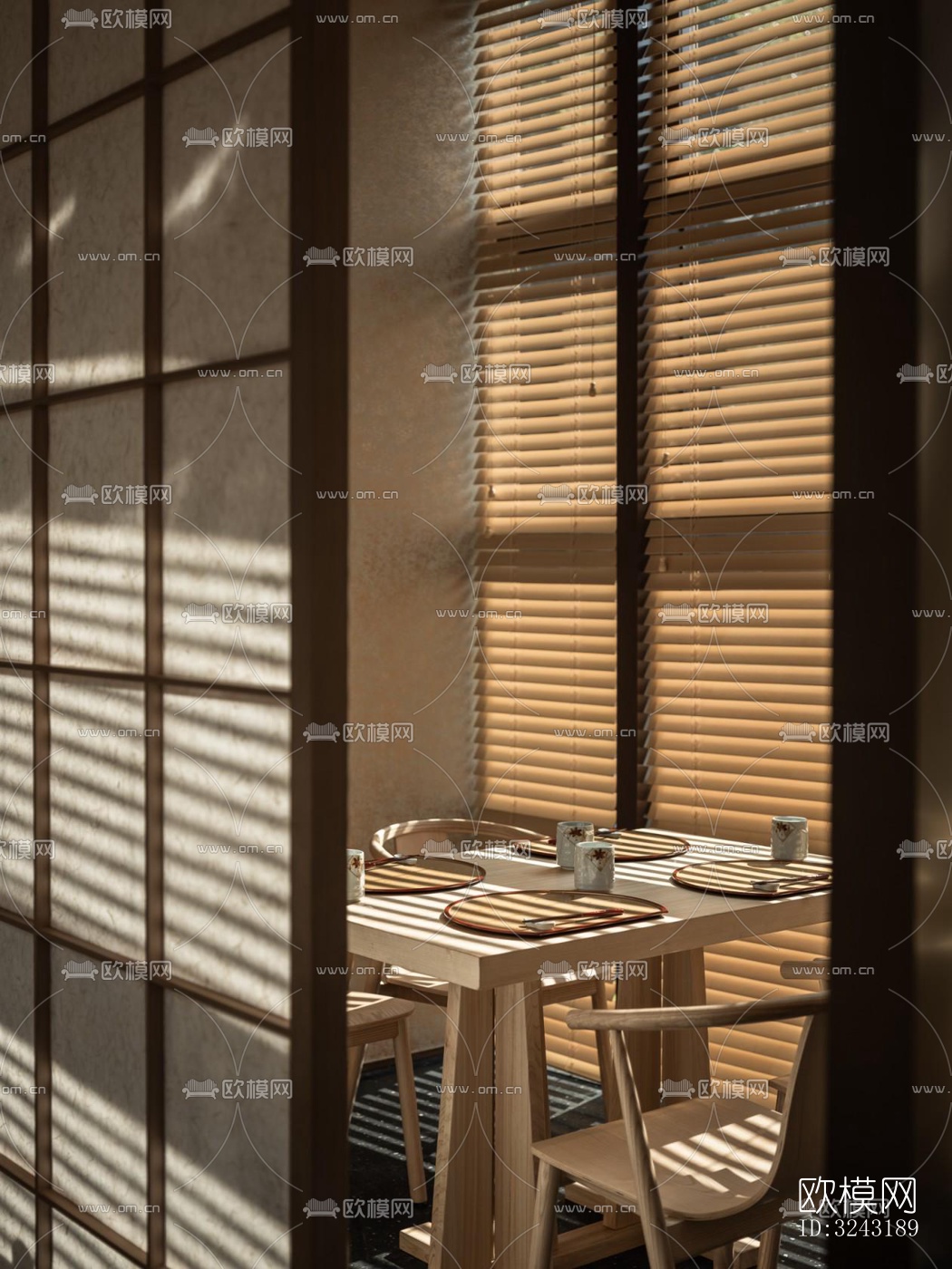 日式日韩料理效果图下载（渲染图11）