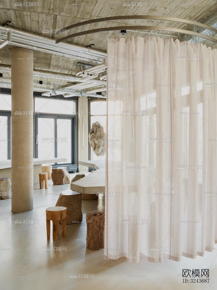 现代西餐厅效果图下载（渲染图15）