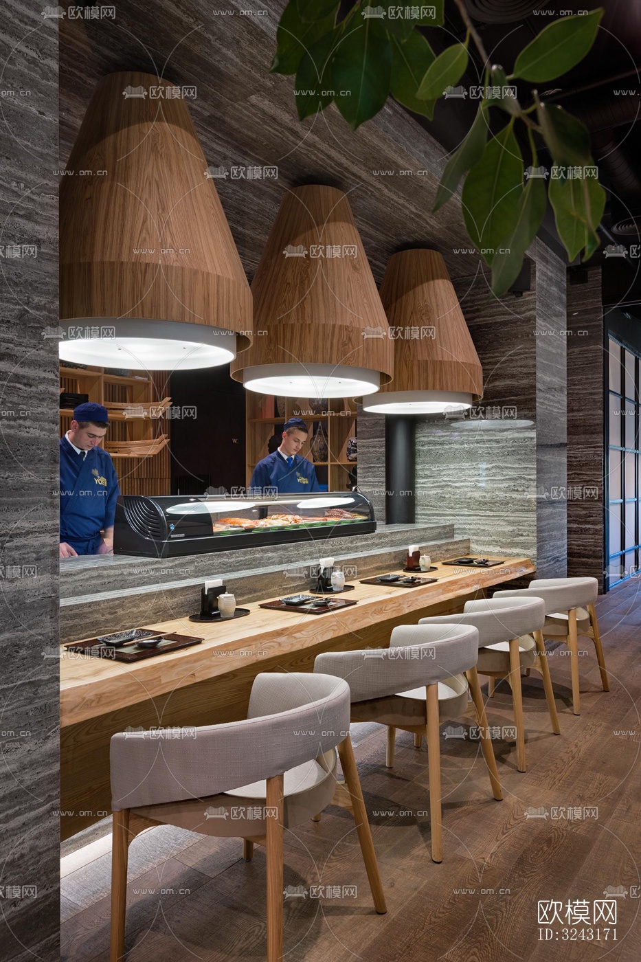 日式日韩料理效果图下载（渲染图2）